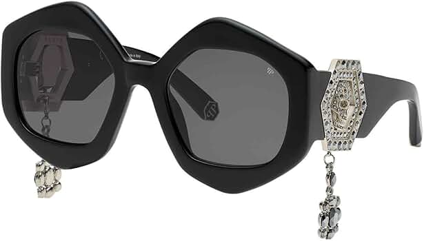 Philipp Plein Sunglasses SPP 102 S Black -0700 0700 at